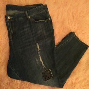 Torrid Premium Distressed Skinny Jeans